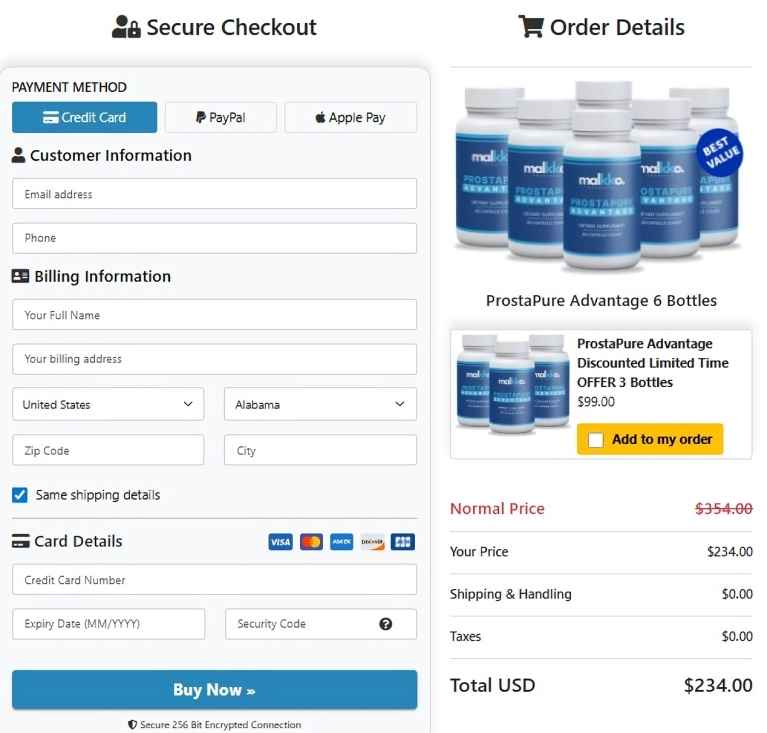 ProstaPure ProstaPure Order Page